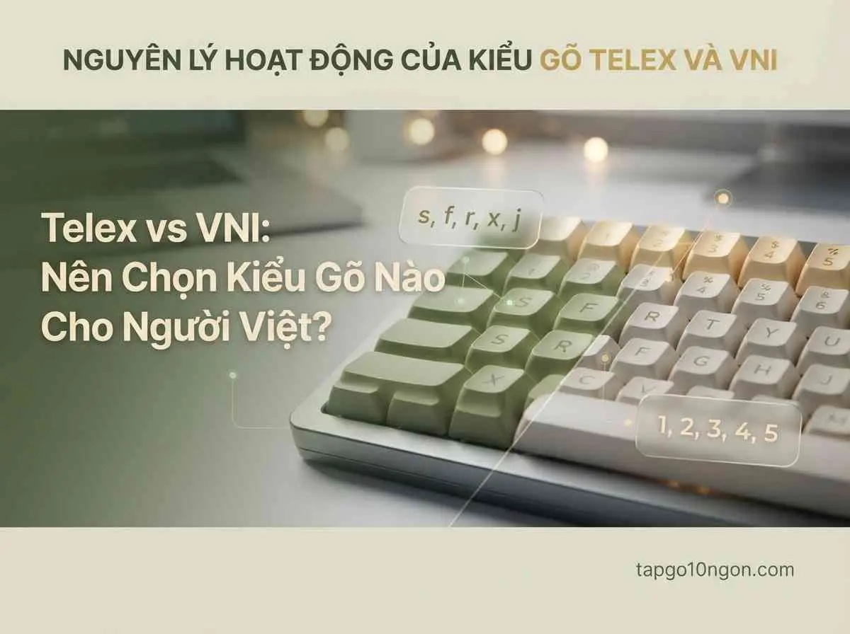 Nguyên lý hoạt động của kiểu gõ Telex và VNI