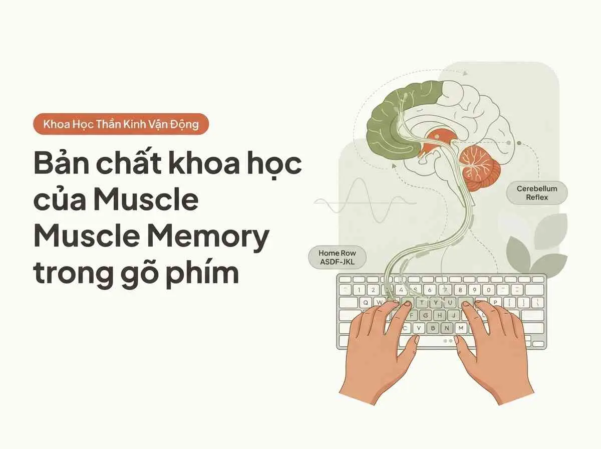 Bản chất khoa học của Muscle Memory trong gõ phím