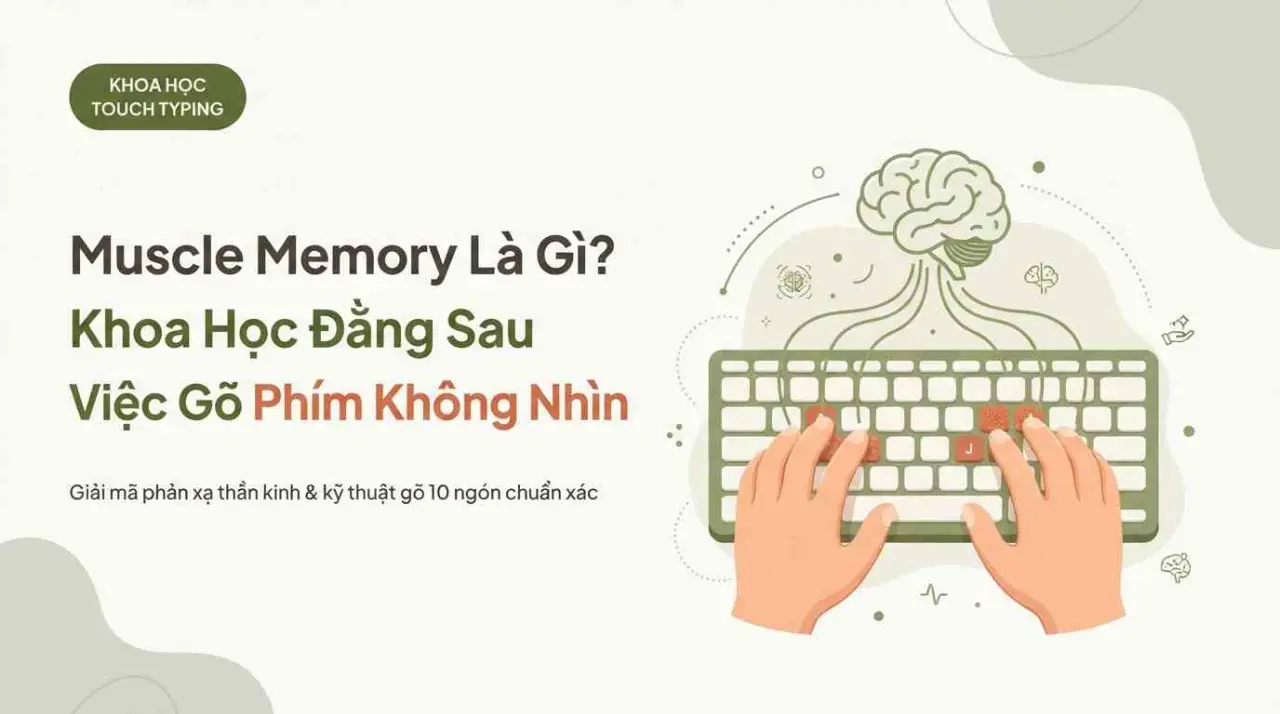 Muscle Memory Là Gì? Khoa Học Đằng Sau Việc Gõ Phím Không Nhìn Bàn Phím