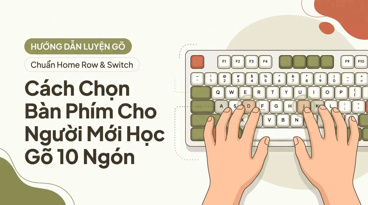 Cách Chọn Bàn Phím Cho Người Mới Học Gõ 10 Ngón
