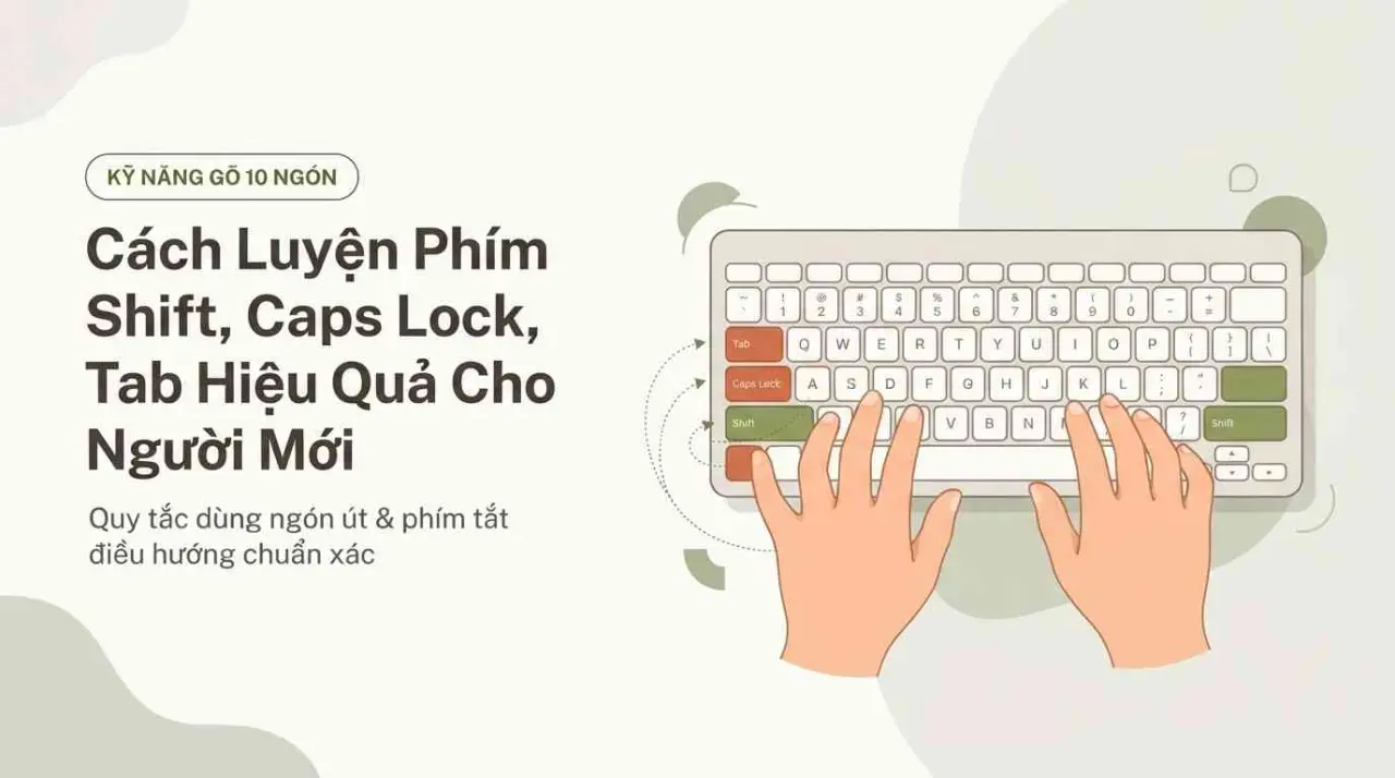 Cách Luyện Phím Shift, Caps Lock, Tab Hiệu Quả Cho Người Mới