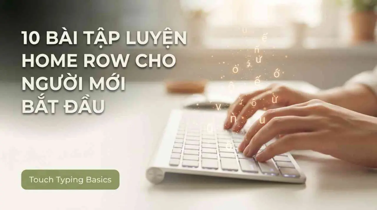 Bài Tập Luyện Home Row Cho Người Mới Bắt Đầu