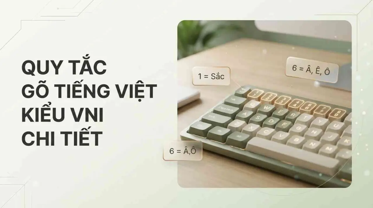 Quy tắc gõ tiếng Việt kiểu VNI chi tiết