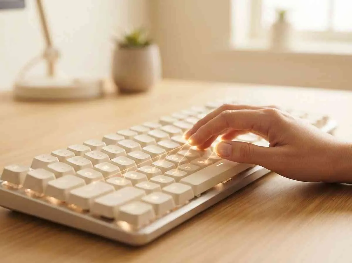 Cơ chế hoạt động của kỹ thuật gõ 10 ngón không nhìn phím