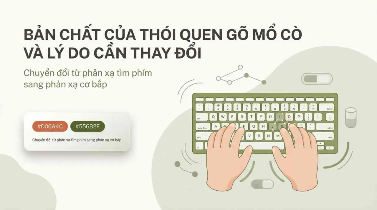 Bản chất của thói quen gõ mổ cò và lý do cần thay đổi