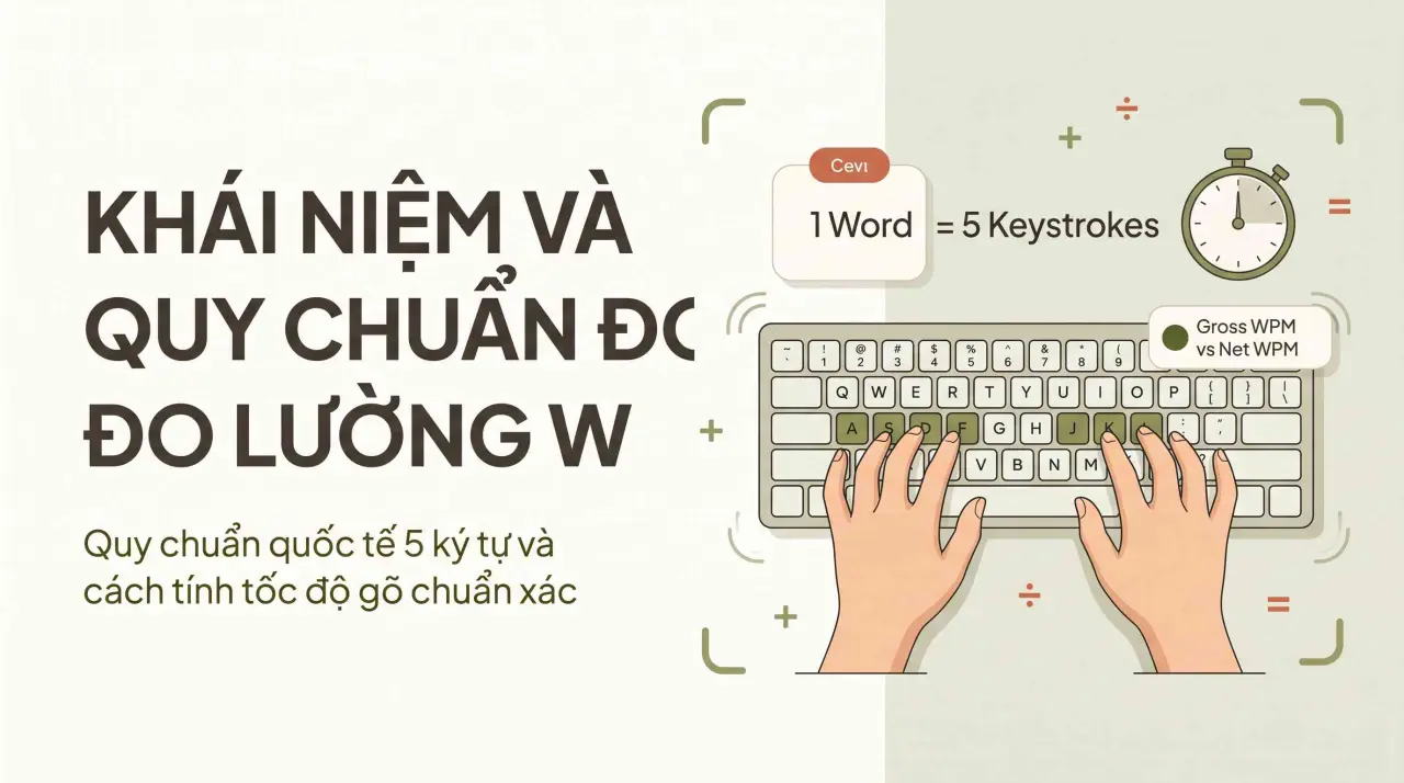 Khái niệm và quy chuẩn đo lường WPM