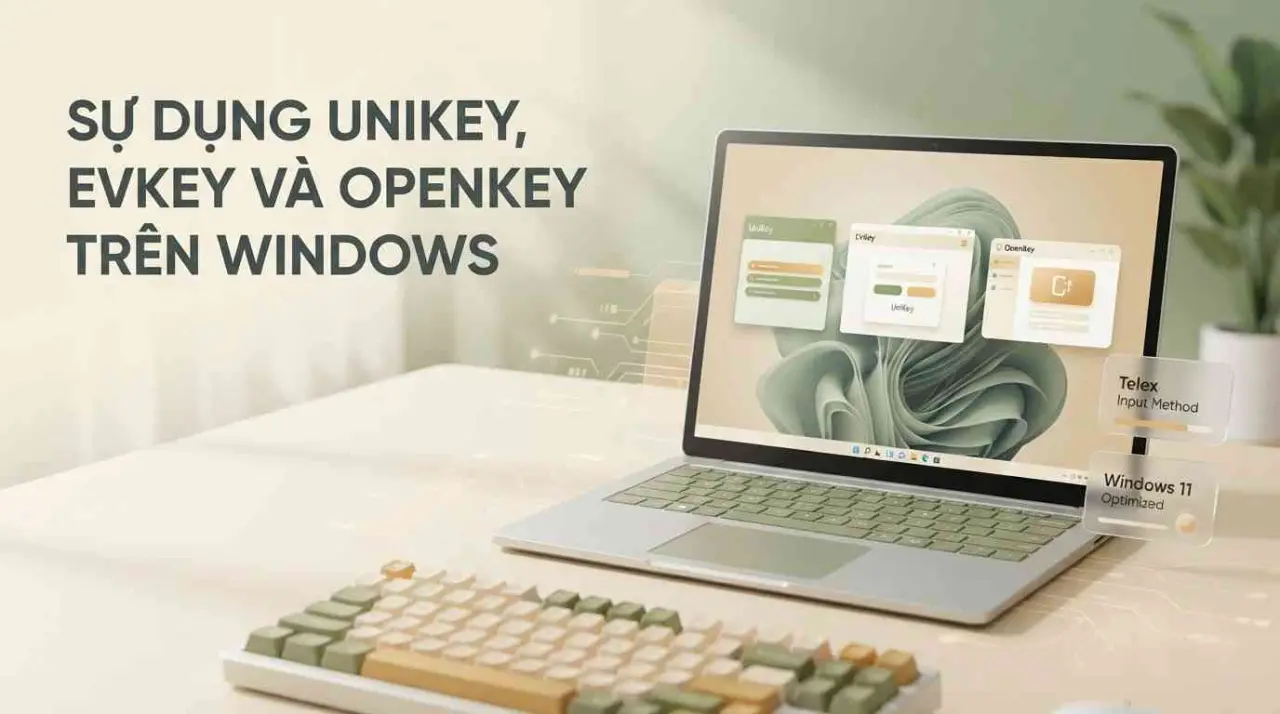 Sự dụng UniKey, EVKey và OpenKey trên Windows