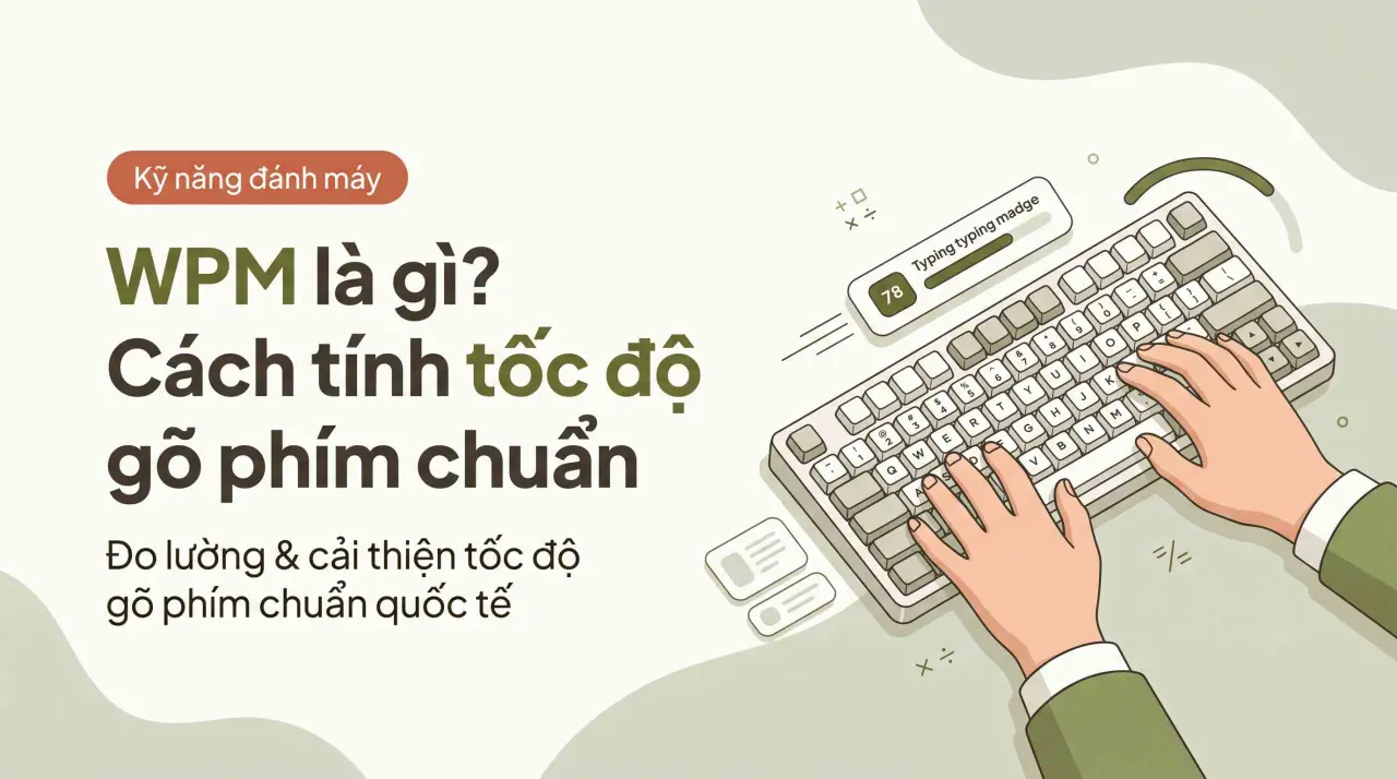 WPM là gì? Cách tính tốc độ gõ phím chuẩn