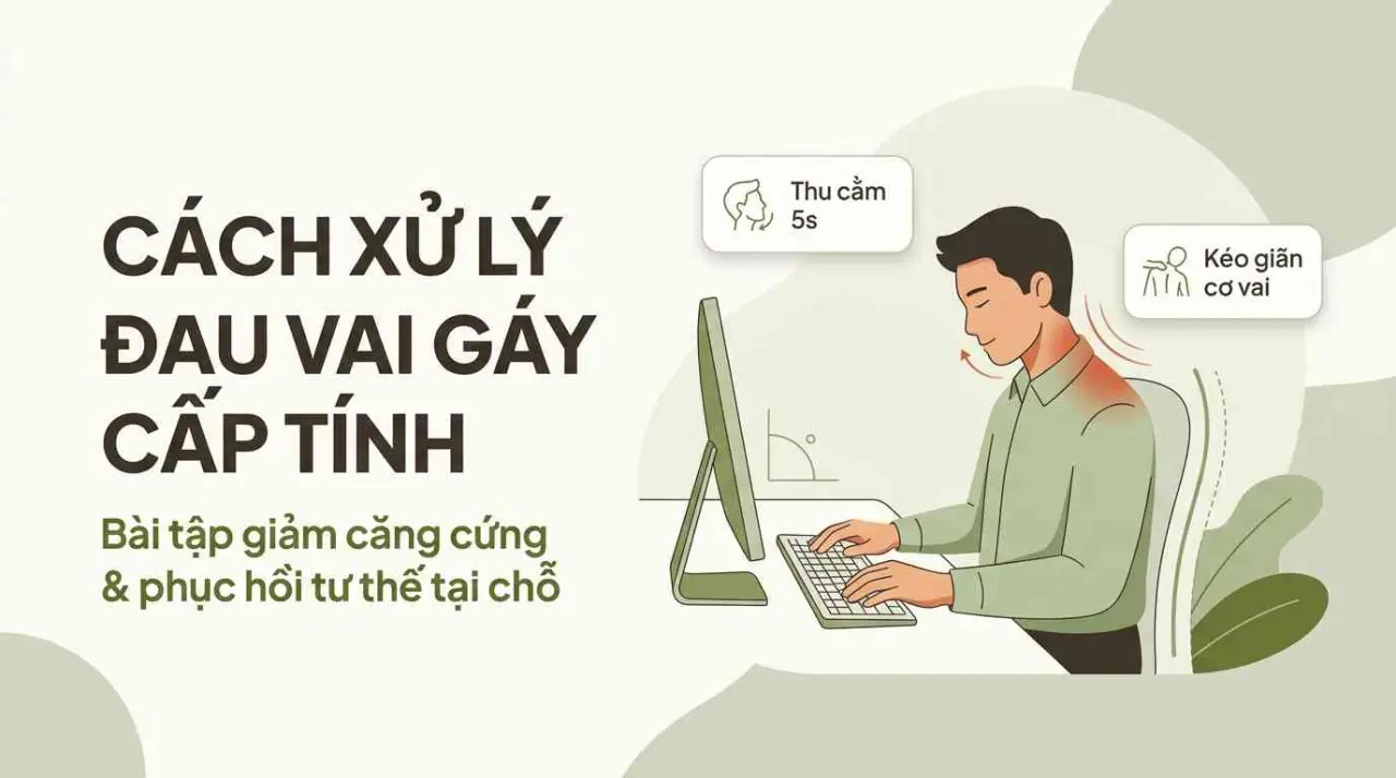 Cách xử lý cơn đau vai gáy cấp tính tại nhà