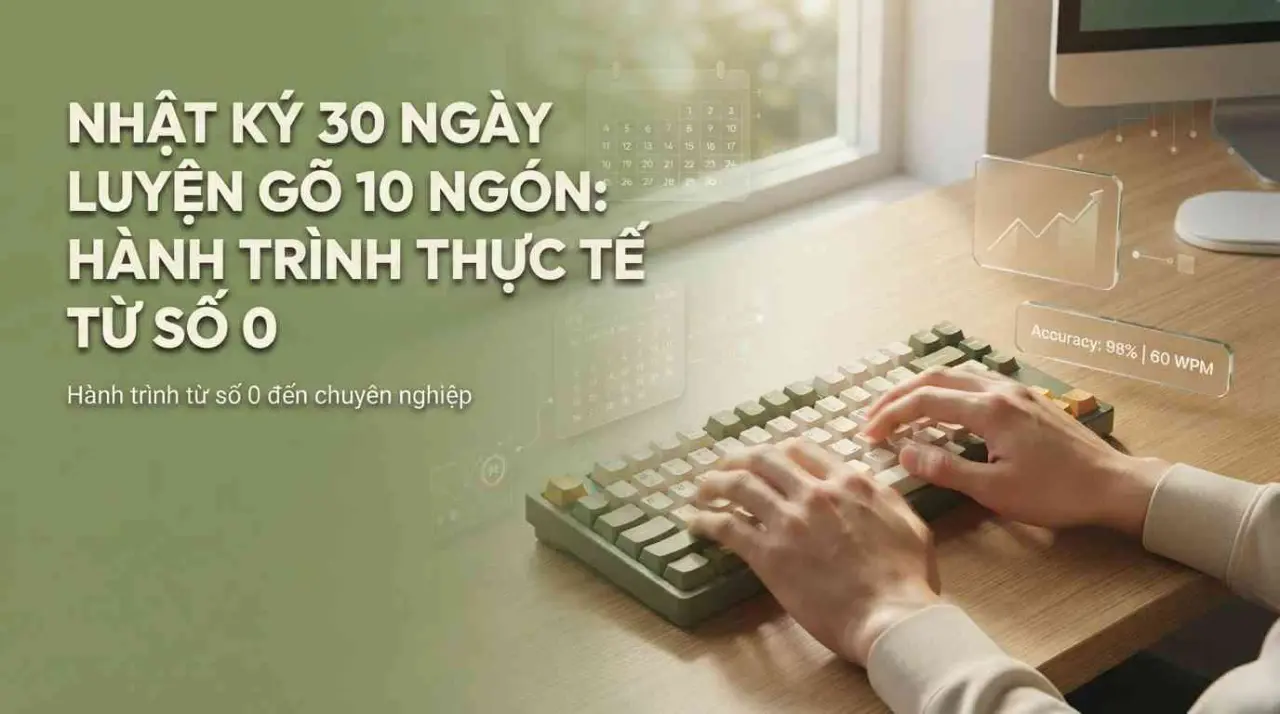 Nhật Ký 30 Ngày Luyện Gõ 10 Ngón